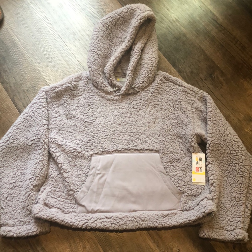 NWT! Zella Cassie faux shearling hoodie - Picture 4 of 9